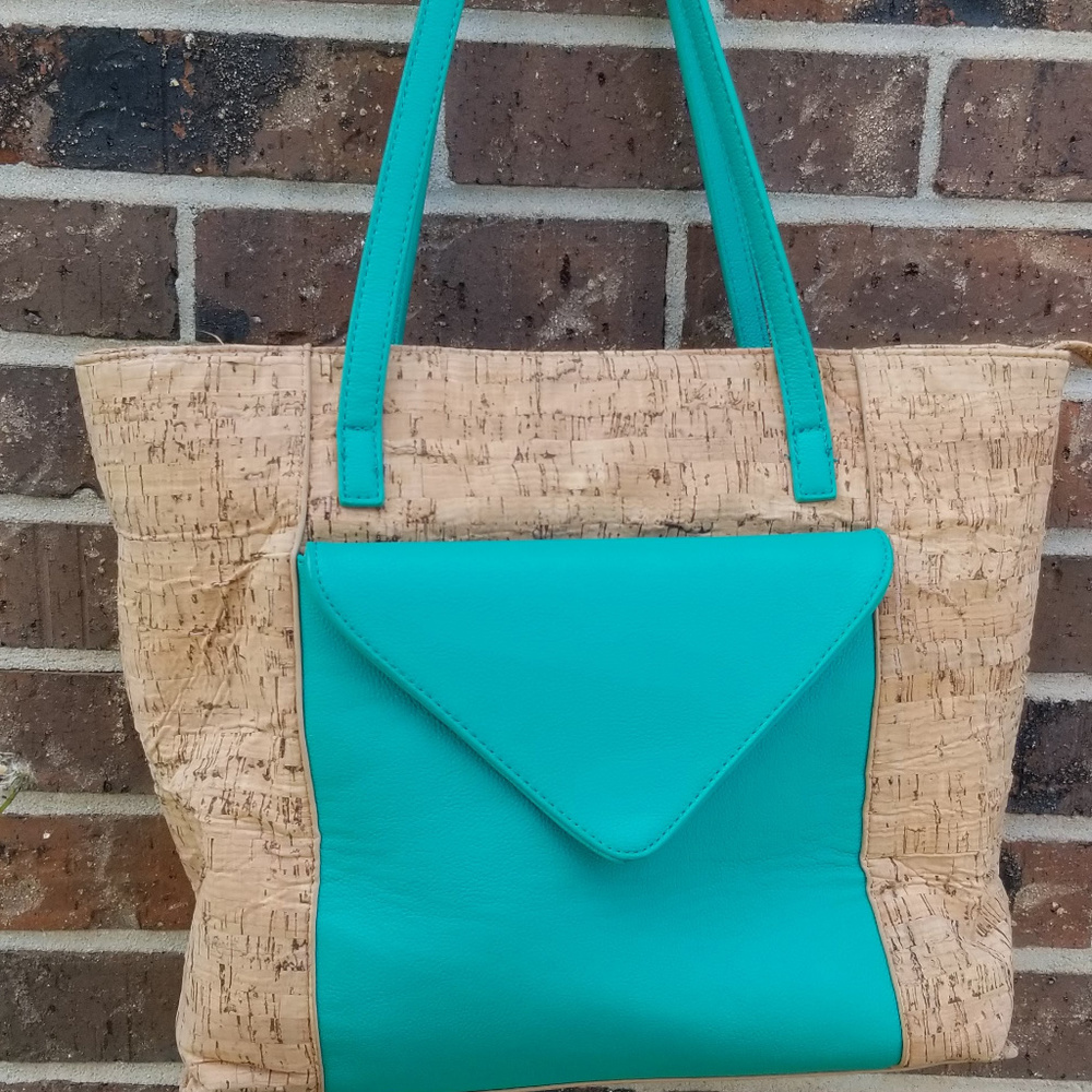 Beautiful and Unique Miztique Cork Tote!